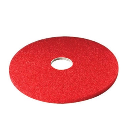3M 3M Scotch-Brite 16 in. D Non-Woven Natural/Polyester Fiber Buffer Floor Pad Red 5100-16